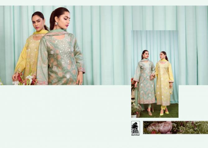 Khayal By Sahiba Lawn Printed Heavy Pure Cotton Dress Material Manufacturers